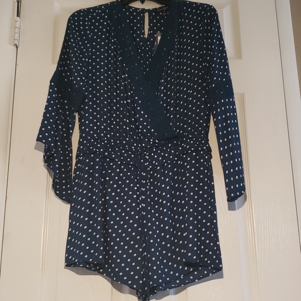 New!! Jessica Simpson Gardenia polka dot romper - Picture 3 of 7